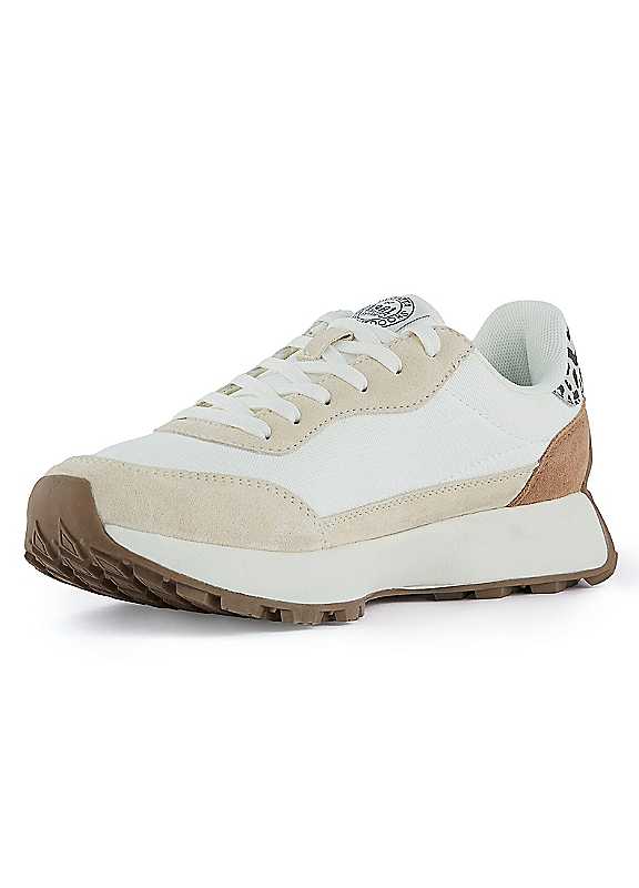 Regatta Women's Marine Heritage Ii Trainers Light Vanilla / Leopard Uk Size 4 - Image 3