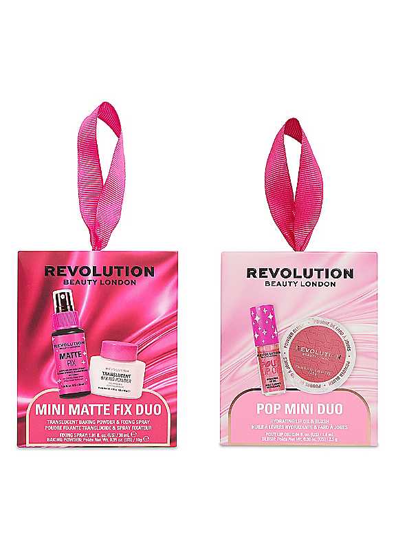 Revolution Pop Rose Kiss Blusher & Pink Shimmer Lip Duo | Includes A Mini Reloaded Blusher & Pout Lip Oil, Gift for Her, Vegan & Cruelty-Free - Image 4
