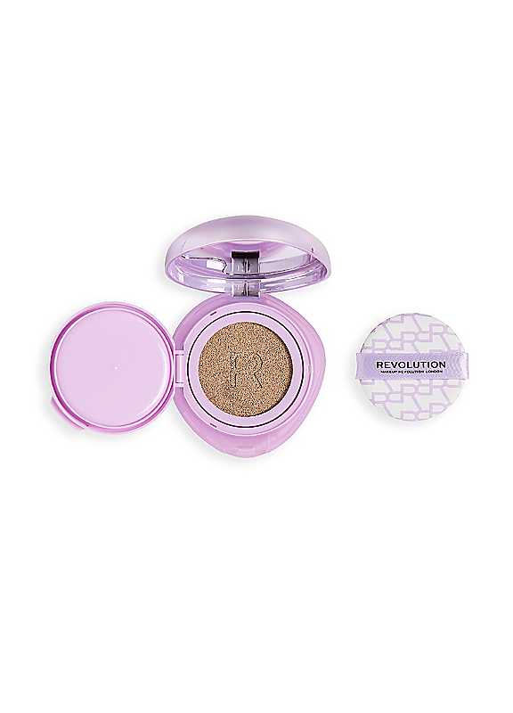 Revolution Superdewy Cushion Foundation, Light Cool | Buildable Coverage, Hydrating for Mature Skin, Radiant Finish with Peptides, Vegan & Cruelty-Free, 9g - Image 3