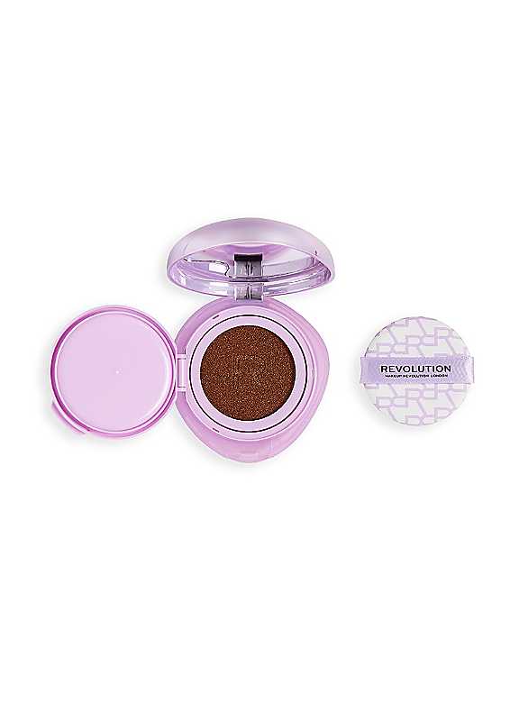 Revolution Beauty London Revolution Superdewy Cushion Foundation, Fair Neutral Warm, Women - Image 4