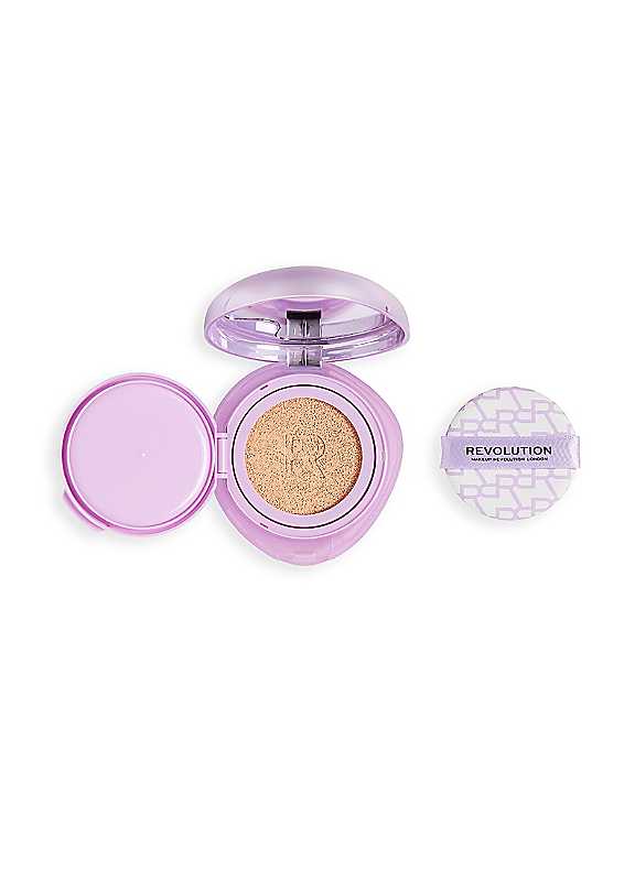 Revolution Superdewy Cushion Foundation, Fair Neutral Warm | Buildable Coverage, Hydrating for Mature Skin, Radiant Finish with Peptides, Vegan & Cruelty-Free, 9g - Image 3
