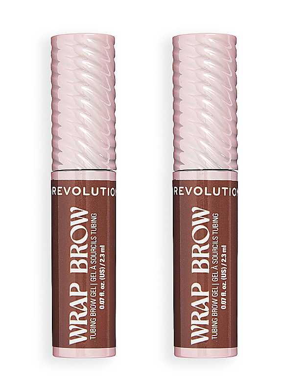 Revolution Wrap Brow Tubing Tinted Eyebrow Gel, Dark Brown | Shapes, Sculpts & Tints for Fuller-Looking Eyebrows, with Vitamin B5, Vegan & Cruelty-Free, 2ml - Image 3