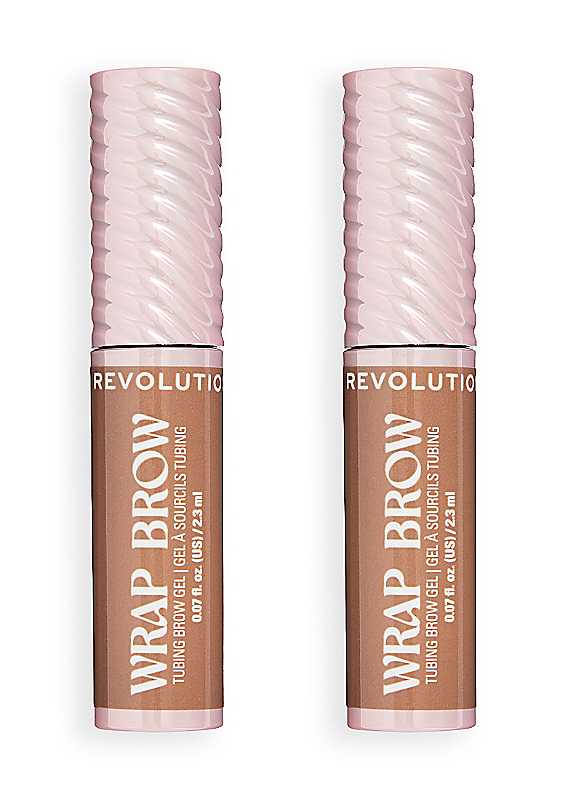 Revolution Wrap Brow Tubing Tinted Eyebrow Gel, Warm Medium Brown | Shapes, Sculpts & Tints for Fuller-Looking Eyebrows, with Vitamin B5, Vegan & Cruelty-Free, 2ml - Image 4