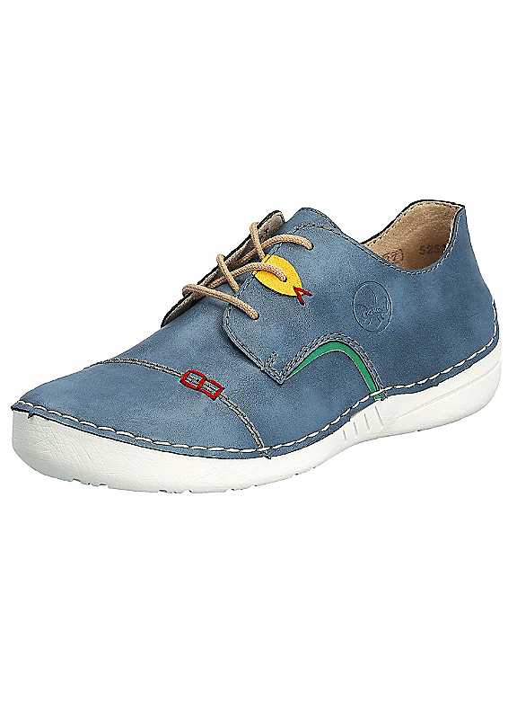 Rieker Women's 14 Blue Shoe | 52528- 37 - Image 2
