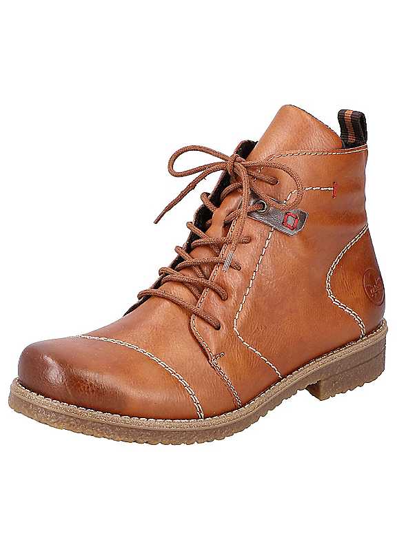 Rieker - Women's - Ankle Boots - Leather - Brown - Size 8 - Image 3