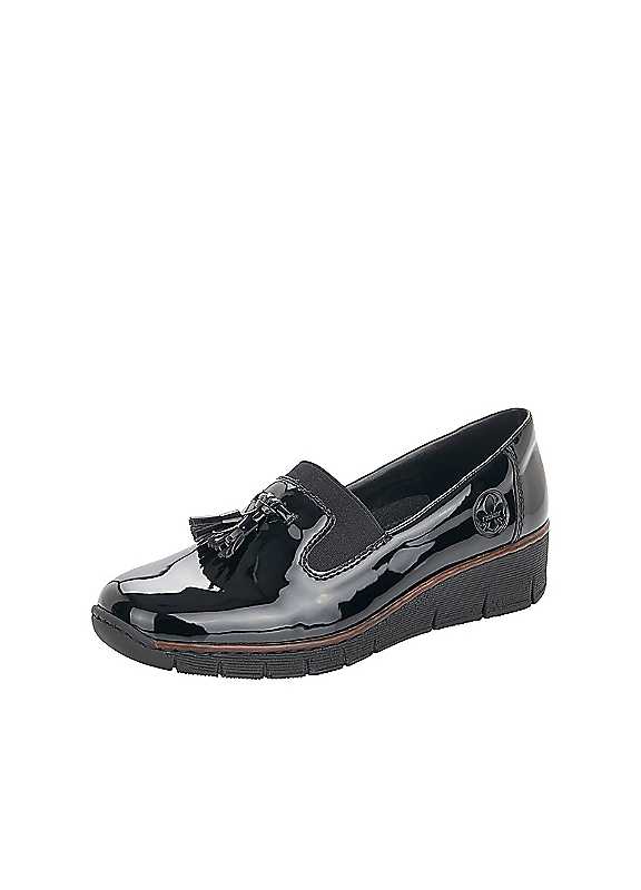Rieker Women's Black Leopard Glaisdale Ankle Boots Colour: : Size 8 - Image 2