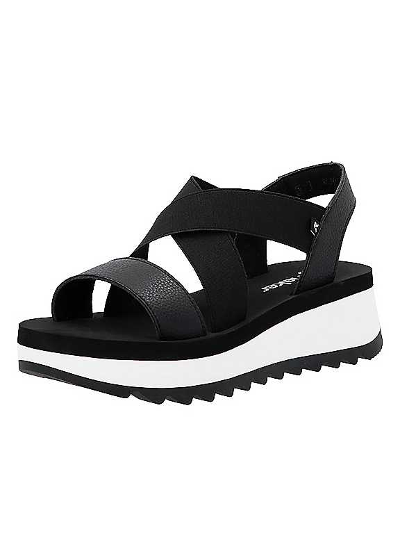 Rieker Black W305300 Sandals Size 38