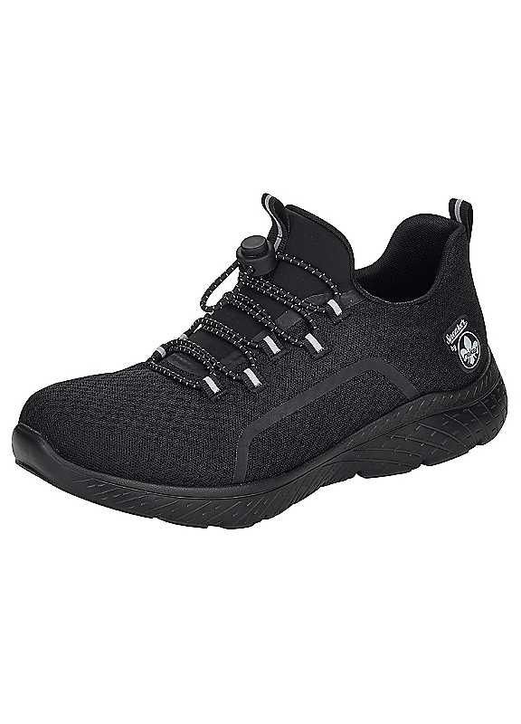 Rieker Black Easy Slipon Trainers Size 8
