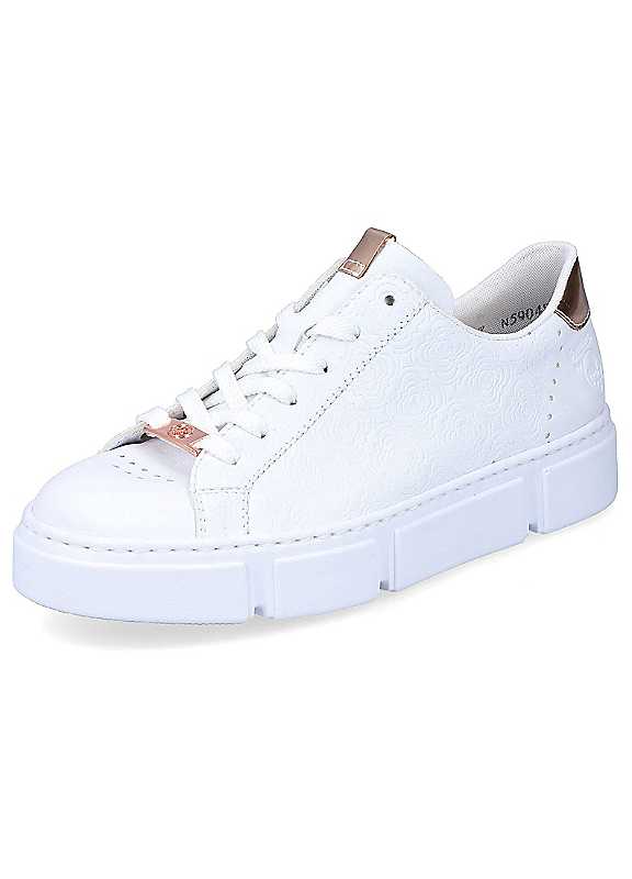 Rieker White Platform Trainers Size 3