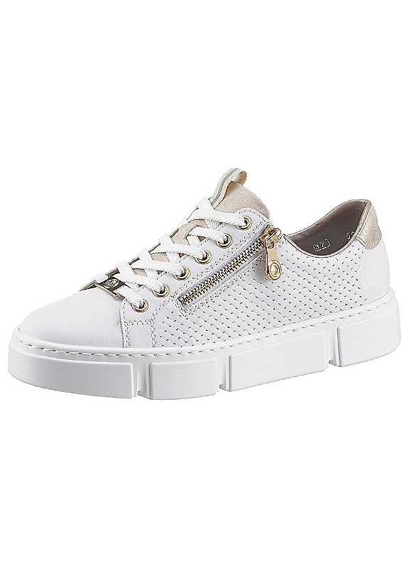 Rieker White Platform Trainers Size 3