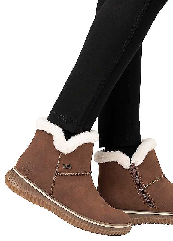 Rieker Women's Brown Short Boot | 74260-25 39 - Image 4