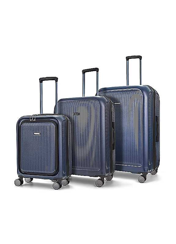 Rock Navy Austin Hardshell Piece Luggage Set Size 3