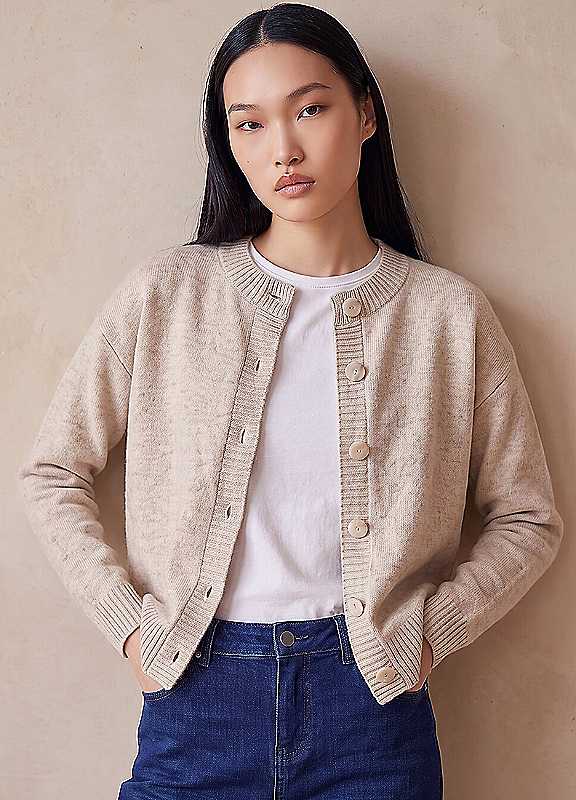 Dusk Women's Stone Buttoned Cardigan Size 18 - Image 3