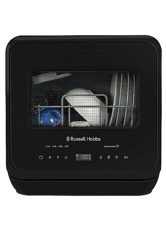 Russell Hobbs Black 2 Place Setting Table Top Dishwasher - Image 3