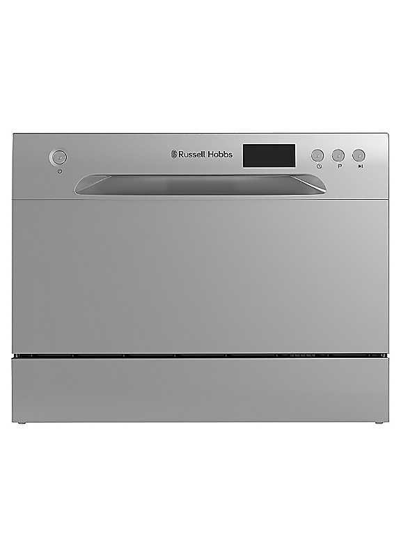 Russell Hobbs 6 Place Setting Table Top Dishwasher - Silver - Image 2