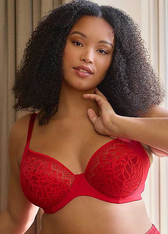 Sculptresse Red Sophia Underwi Plunge Bra