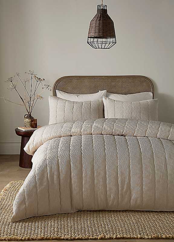 Serene Unisex Natural Crinkle Wave Bed Set - Image 4