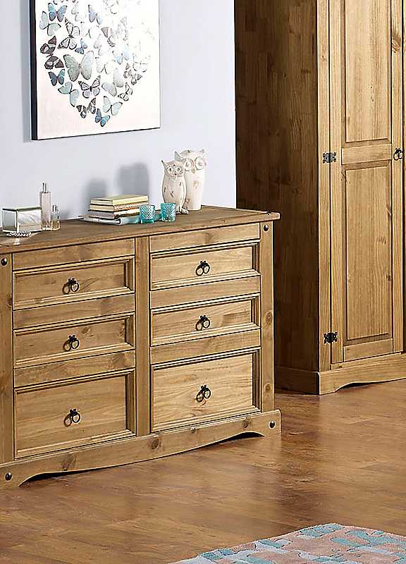 Sierra 3+3 Drawer Wide Chest Sierra 3+3 Drawer Wide Chest