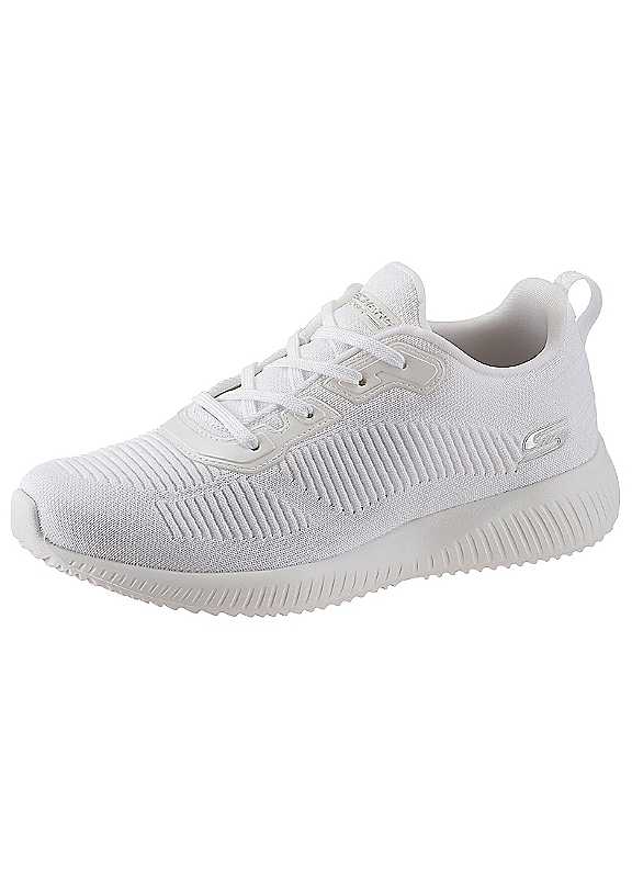 Skechers White Bobs Squad Tough Talk Trainers Size 5