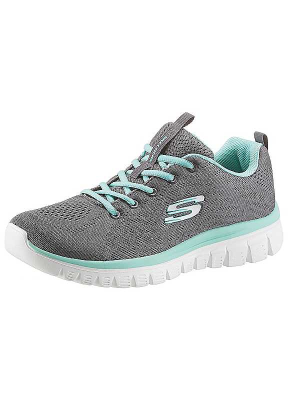 Skechers Grey Graceful Get Connected Trainers Size 9