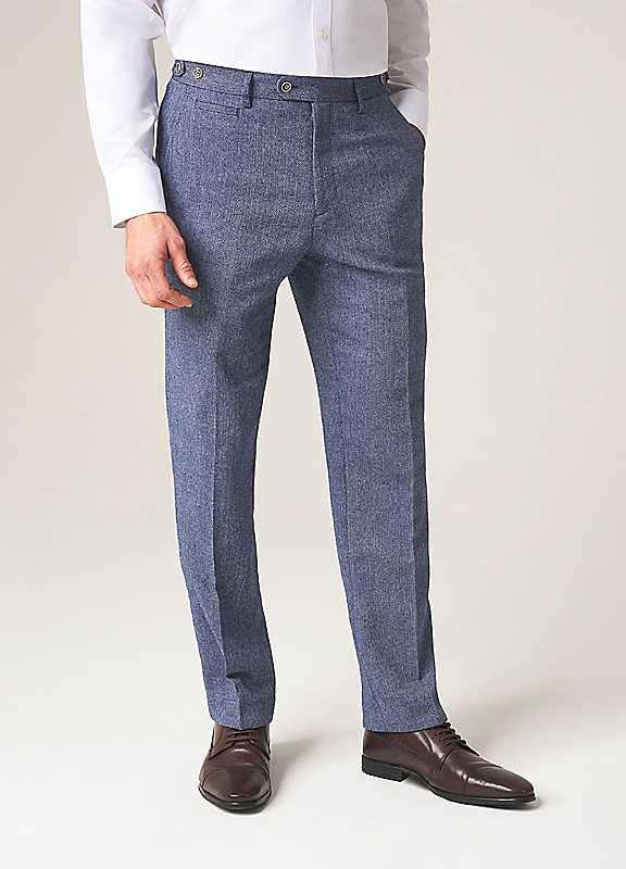 Skopes Jude Tailored Trousers, Blue, Size 32, Men - Image 2