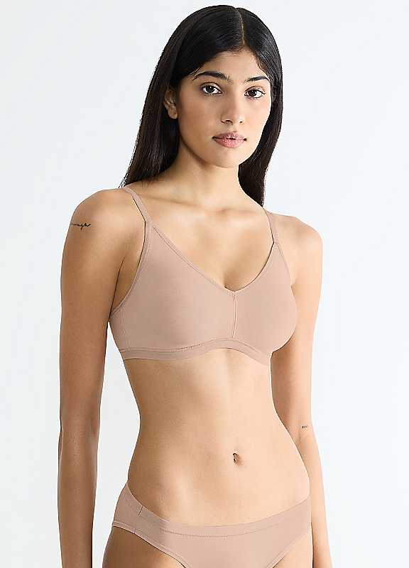 Sloggi Go Daily Cotton Bra Without Underwiring Women's Beige Small - La Redoute - Image 4