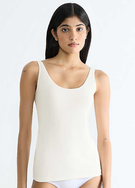 Sloggi Women's Blanc Cotton Tank Top Go Daily - Image 3