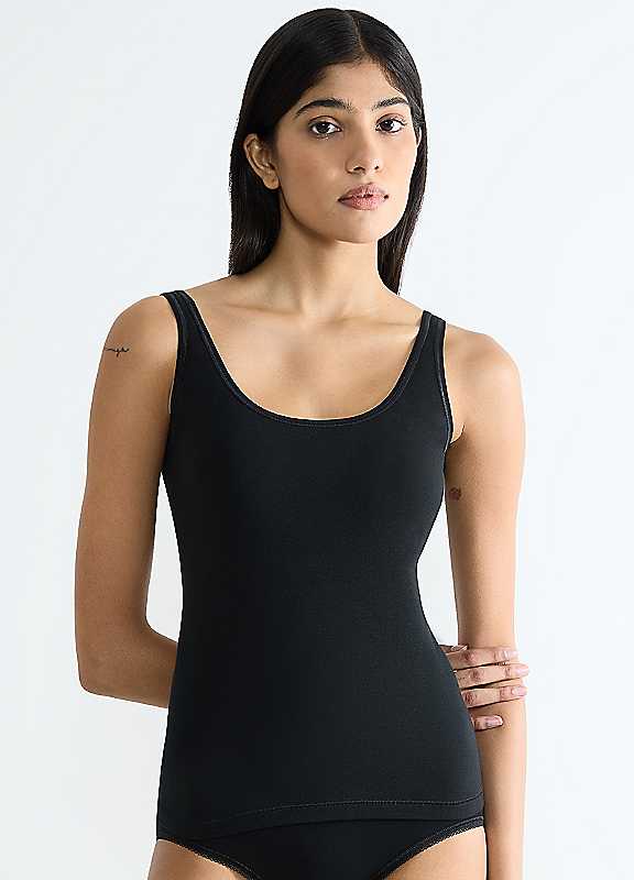 Sloggi Women's Noir Cotton Tank Top Go Daily - Image 2