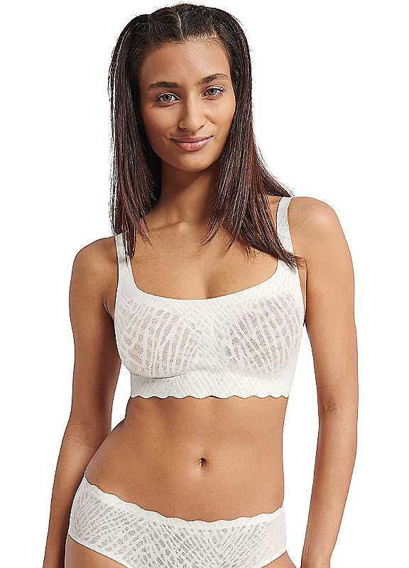 Sloggi Women's White Nonwired Zero Feel Bliss Tshirt Bra Medium