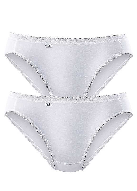 Sloggi White Pack Of 2 Briefs Size 18
