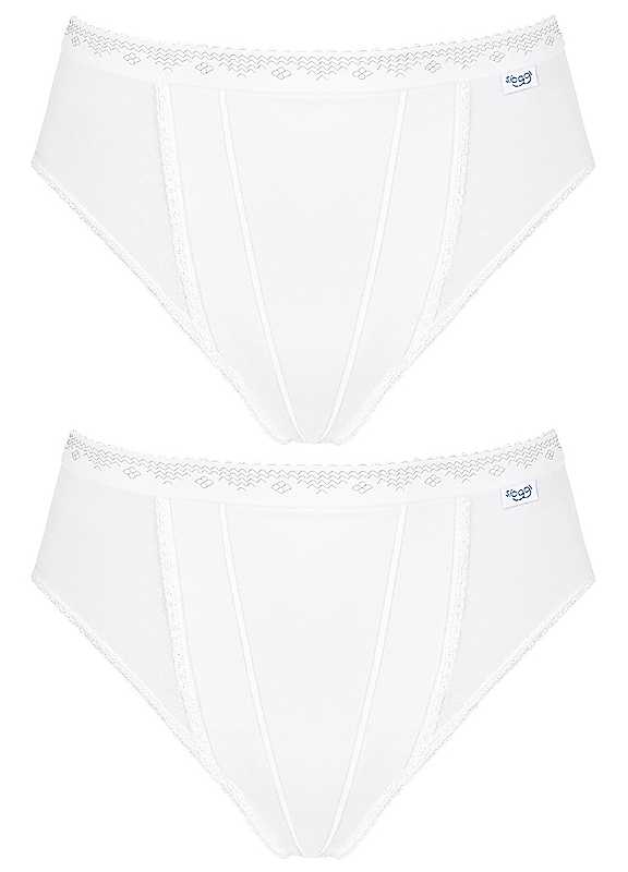 Sloggi Women's White Panties Control Tai 2P (X2) - Image 4
