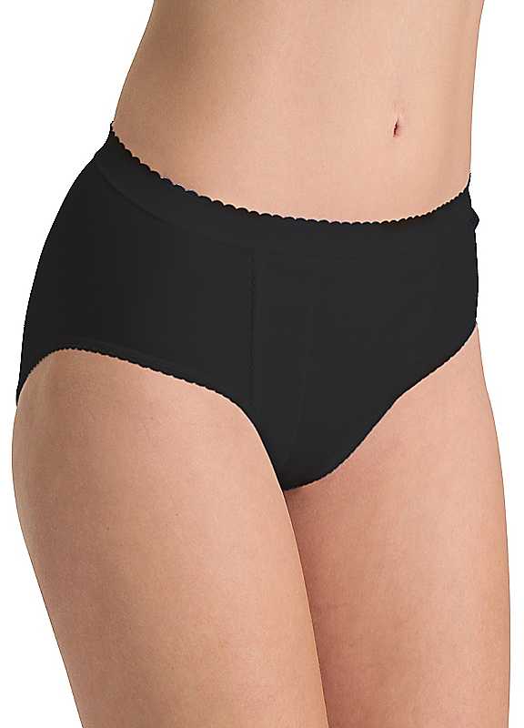 Sloggi Womens Control Tai 2 Pack Briefs - Black Fabric - Size Large - Image 4