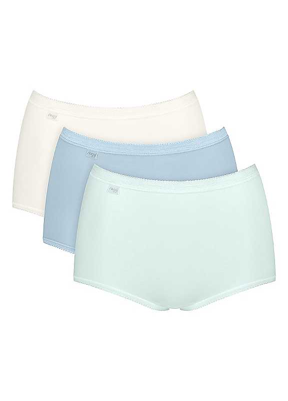 Sloggi Women's 3Pk Basic Maxi Briefs Mint Multi Size 10 - Image 4