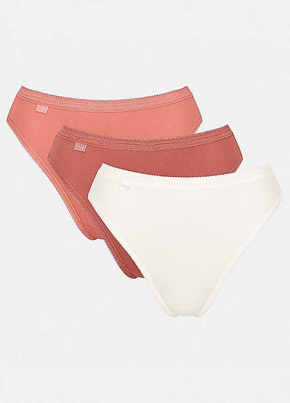 Sloggi Women's Multi Pack Of 3 Basic Tai Briefs Size 18