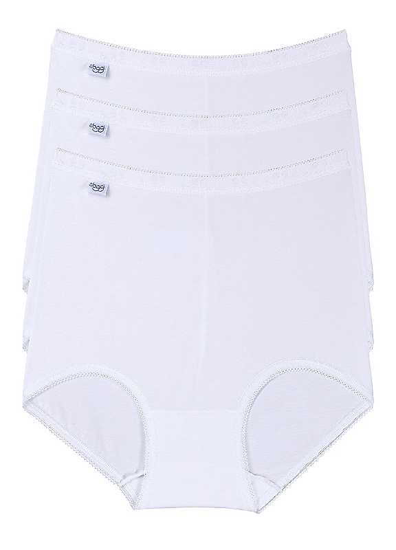 Sloggi 3 Pack Maxi Briefs, White, Size 26, Women - Image 5