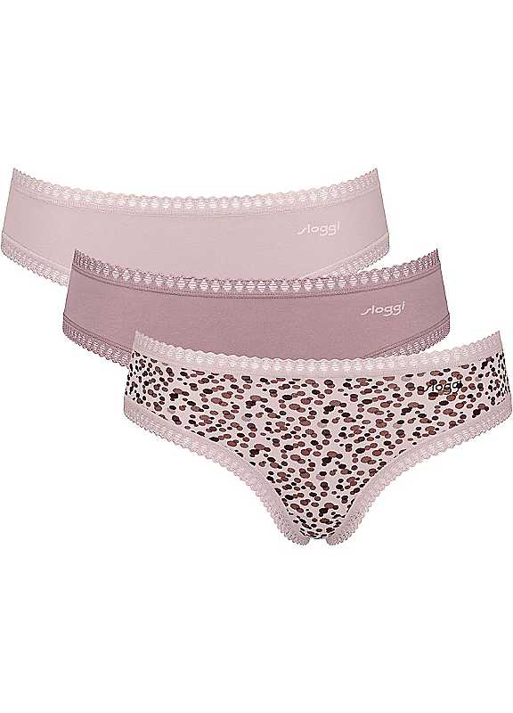 Sloggi Beige Multi Pack Of 3 Go Crush Hipster C3p Briefs Xxl