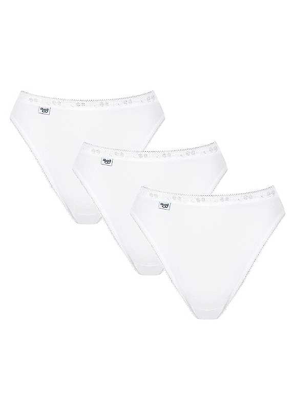 Sloggi Women's White Pack Of 3 Tai Briefs Size 16