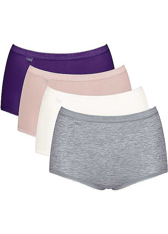 Sloggi Colour Mix 2 Pack Of 4 Maxi Briefs Size 10