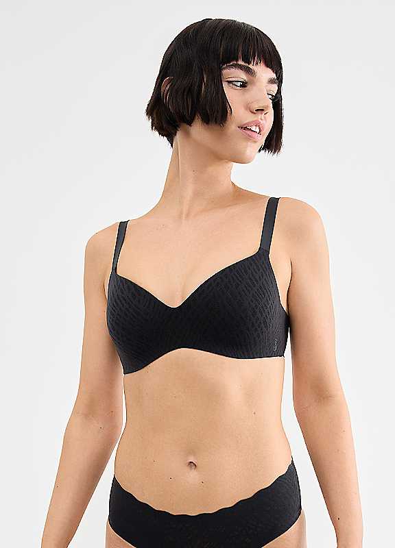 Sloggi Zero Feel Bliss The Up T-shirt Bra, Black, Size L, Women - Image 3