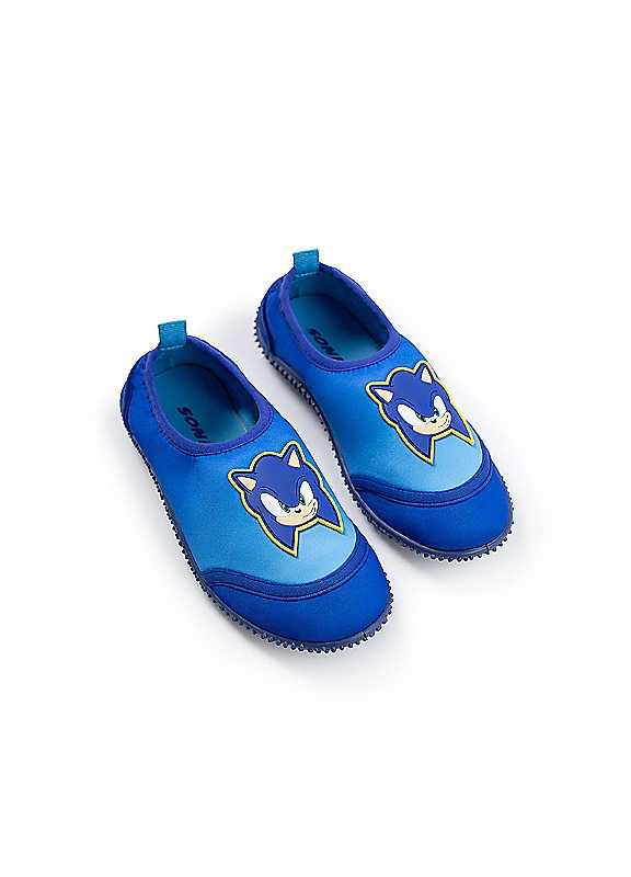 Sonic The Hedgehog (2 Uk Child) Aqua Shoes (Boys Blue) - Image 3