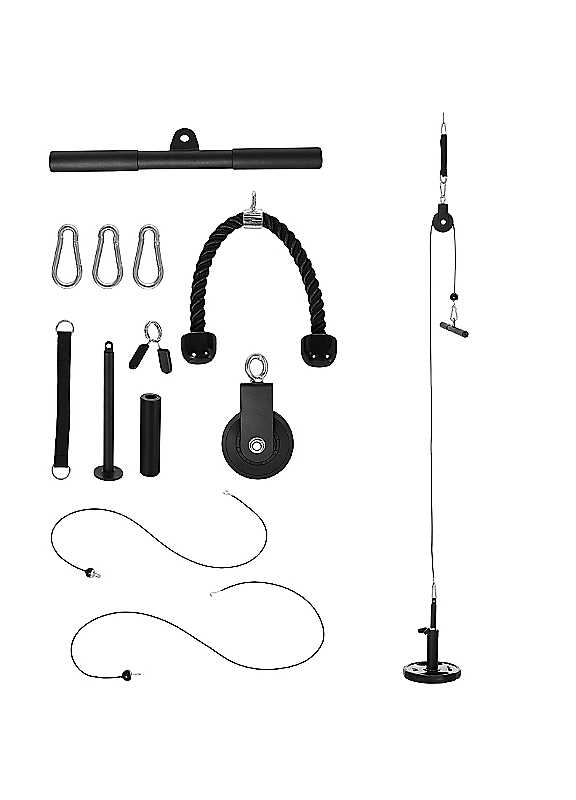 Cable Pulley System, Lat Pull Down System with DIY Loading Weight Pin - Image 3