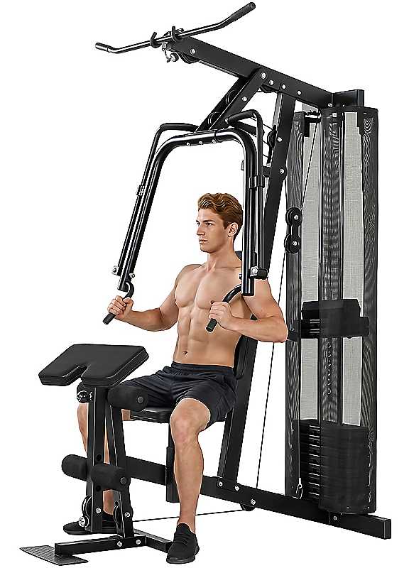 Multi Gym with Adjustable Seat & Back, Home Gym Machine with 45kg Weight Stack - Image 3