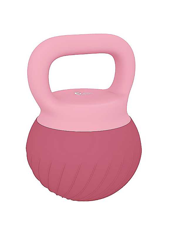 Sportnow Pink Soft Kettlebell, 6Kg Kettle Bell With Anti-Slip Grip For Home Gym Weight Lifting And Strength Training - Image 3