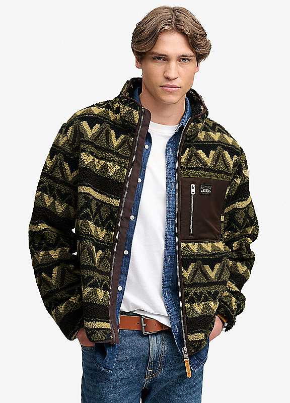 Superdry Men's Vert Zipped Fleece Abstract - Image 2