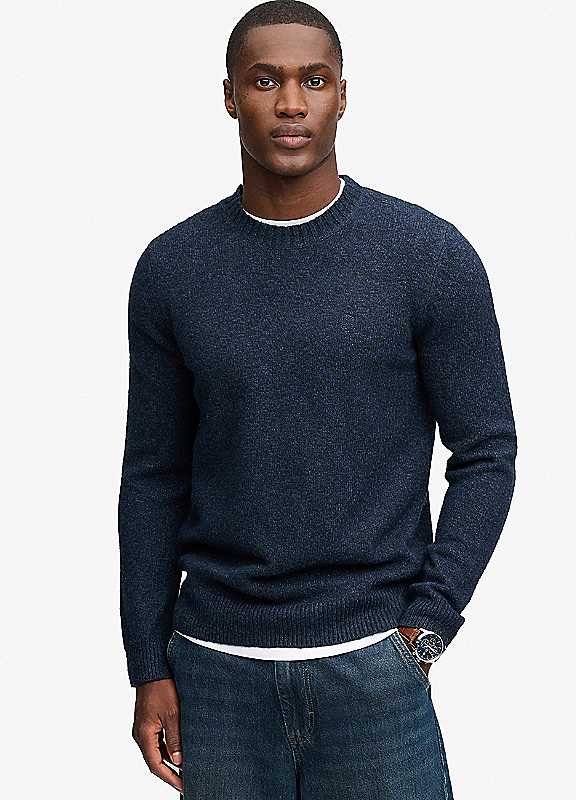 Superdry Bleu Twisted Sleeve Jumper - Image 2