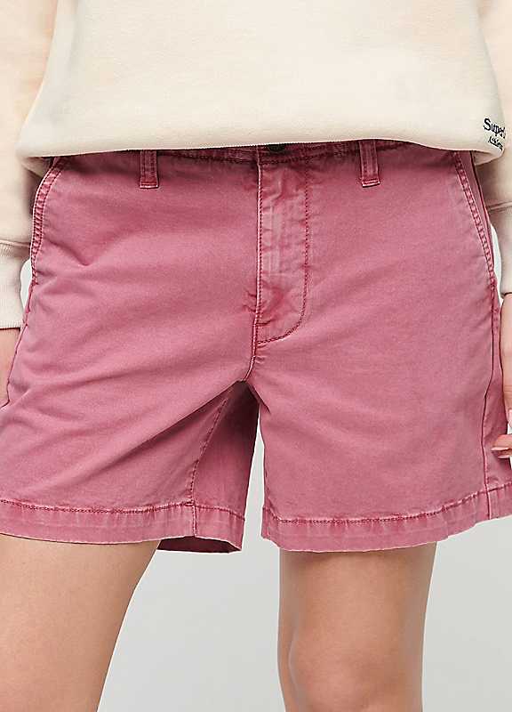 Superdry Chino Shorts Mauve