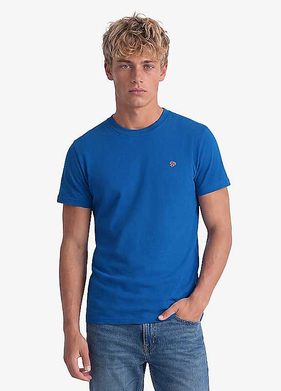 Superdry Sd &Co Logo Embroidered T-Shirt - Blue - Image 3