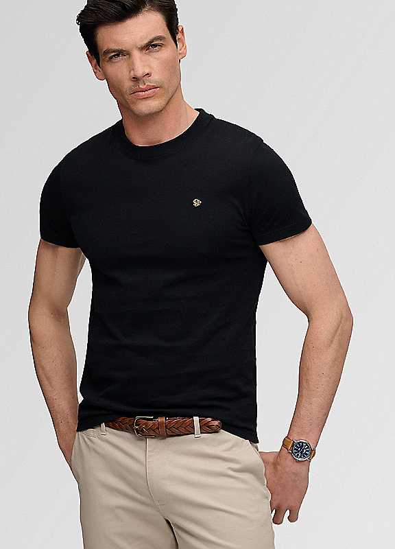 Sdr Men's Black/Gold Superdry & Co Logo T-Shirt - Image 5