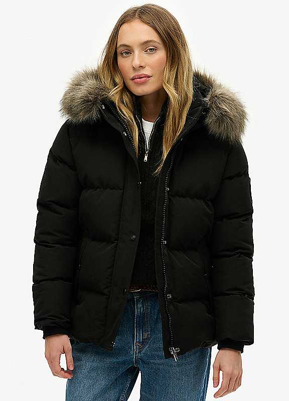 Superdry Women's Black Down Jacket - Image 3