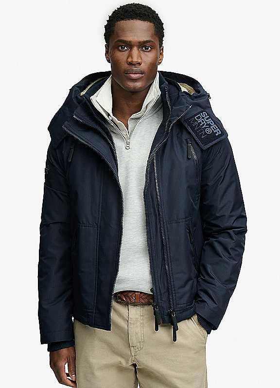 Superdry Men's Bleu Hooded Windbreaker Arctic - Image 2